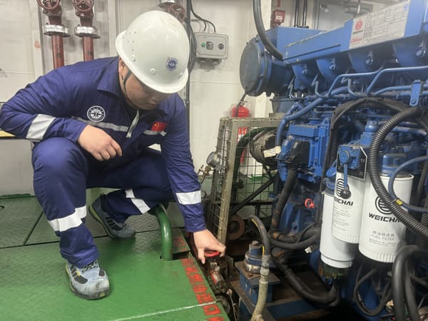 “海洋地质二十六号”调查船完成全船速闭阀保养工作